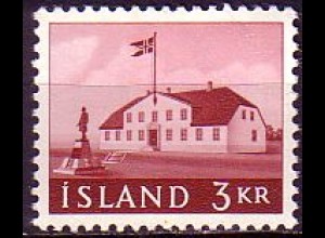 Island Mi.Nr. 348 Freim. Regierungsgebäude Reykjayvik (2 Werte)