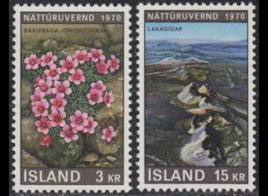 Island Mi.Nr. 447-48 Europ.Naturschutzjahr (2 Werte)