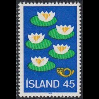 Island Mi.Nr. 521 Norden, Umweltschutz, Seerosen (45)