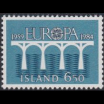 Island Mi.Nr. 614 Europa 84, Brücke (6,50)