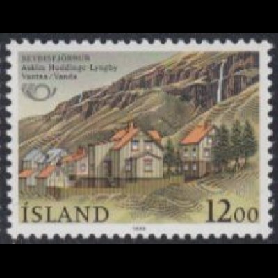 Island Mi.Nr. 651 NORDEN, Parterstädte in Skandinavien (12,00)