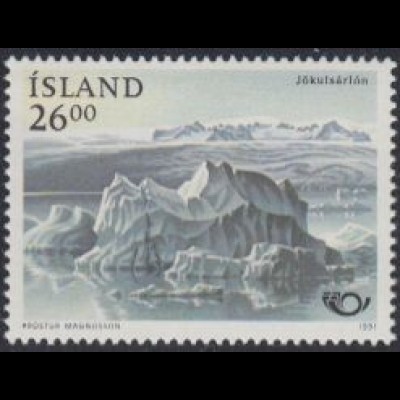 Island Mi.Nr. 747 NORDEN, Tourismus, Gletschersee (26.00)