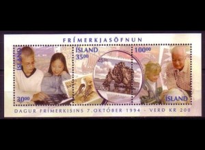 Island Mi.Nr. Block 17 Tag der Briefmarke - Briefmarkensammeln