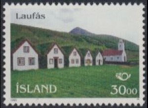 Island Mi.Nr. 824 NORDEN, Tourismus, Pfarrhof Laufás (30.00)