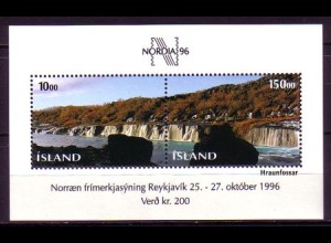 Island Mi.Nr. Block 18 Tag der Briefmarke - NORDIA '96