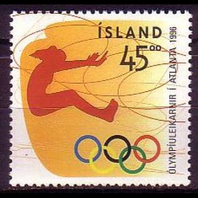 Island Mi.Nr. 852 Olympia Atlanta 1996, Weitsprung (45)