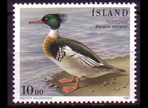 Island Mi.Nr. 862 Vögel, Mittelsäger (10)