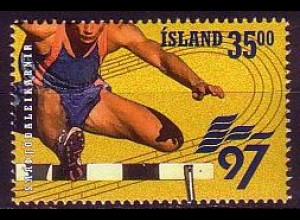 Island Mi.Nr. 870 Sportspiele europ. Kleinstaaten, Hürdenlauf (35)