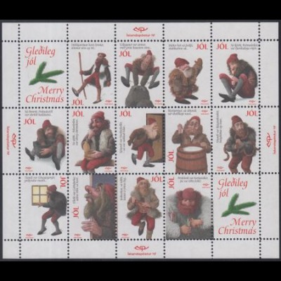 Island Julmarken ähnlich MiNr.928-40 Weihnachten, Isl.Weihnachtsburschen