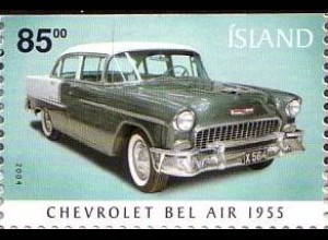 Island Mi.Nr. 1064 Alte Automobile; Chevrolet Bel Air (dreiseitig gez.) (85.00)