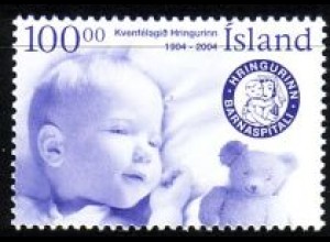Island Mi.Nr. 1069 100 Jahre Frauenverein "Der Ring" (100.00)