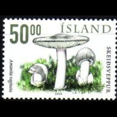 Island Mi.Nr. 1071 Speisepilze (IV); Grauer Scheidenstreiflink (50.00)