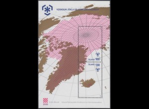 Island Mi.Nr. Block 46 Kampagne zum Schutz der Polargebiete u.Gletscher