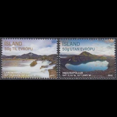 Island Mi.Nr. 1345-46 Tourismus (2 Werte)