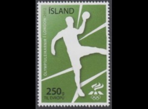 Island Mi.Nr. 1360 Olympia 2012 London, Handball (-)