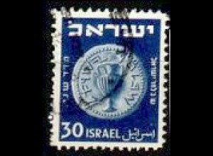 Israel Mi.Nr. 26 Freim.Ausgabe, Alte Münzen mit neuer Inschrift (30Pr)