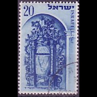 Israel Mi.Nr. 89 Neujahr 5714, Heil. Schrein Synagoge Jerusalem (20Pr)