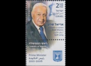 Israel Mi.Nr. 2450-Tab Premierminister Ariel Sharon (2,10)