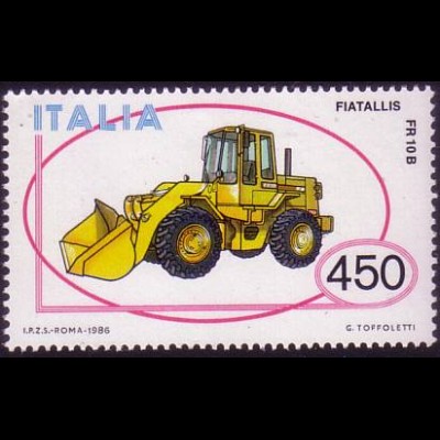 Italien Mi.Nr. 1981 Automobilbau, Schaufellader Fiatallis FR 10 B (450)