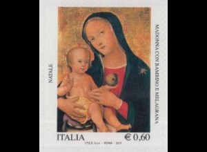 Italien Mi.Nr. 3500 Weihnachten, Gemälde Maria m.Kind u.Granatapfel, skl (0,60)