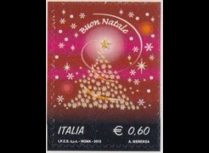 Italien Mi.Nr. 3566 Weihnachten, Weihnachtsbaum aus Sternen, skl (0,60)