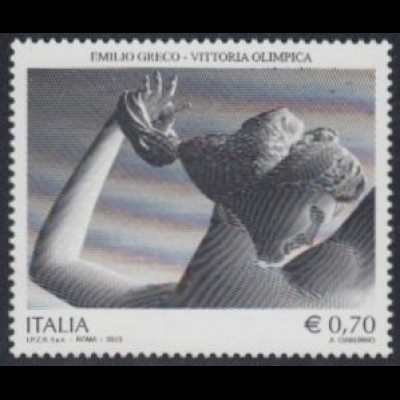 Italien Mi.Nr. 3627 Kulturelles Erbe, Skulptur Olympiasieg von E.Greco (0,70)