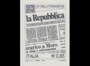 Italien Mi.Nr. 3876 Spitzenprodukte, Zeitung La Repubblica, skl (0,95)