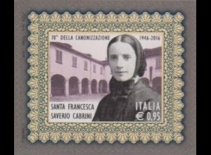 Italien MiNr. 3926 Franziska Xaviera Cabrini, Heilige, skl (0,95)