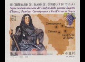 Italien MiNr. 3936 Weinbaugebiete Chianti, Pomino, Carmignano, skl (0,95)