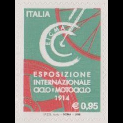 Italien MiNr. 3951 Spitzenprodukte, Fachmesse für Motorräder EICMA, skl (0,95)