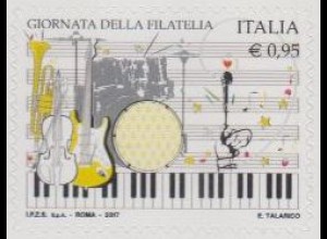 Italien MiNr. 4004 Tag der Briefmarke, Instrumente, Noten, skl (0,95)