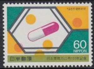 Japan Mi.Nr. 1686 100Jahre jap.Arzneibuch, Tabletten, Strukturformel (60)