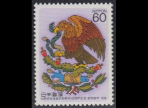 Japan Mi.Nr. 1818 Freundschafts-+ Handelsvertrag Japan-Mexiko, Wappen (60)