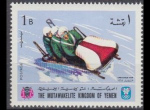Jemen (Königreich) Mi.Nr. 454A Olympia 1968 Grenoble, Bob (1)