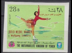 Jemen (Königreich) Mi.Nr. 473B Olympia 1968 Sieger Schwartz + Eiskunstlauf (28)