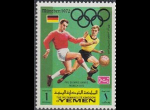 Jemen (Königreich) Mi.Nr. 752A Olympia 1972 München, Fußball (1)