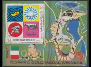 Jemen (Nordjemen) Mi.Nr. Block 177 Olympiasieger aus Italien 