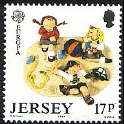 Jersey Mi.Nr. 477 Europa 1989, spielende Schulkinder
