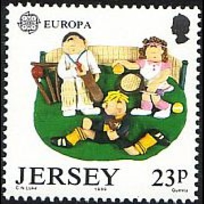 Jersey Mi.Nr. 479 Europa 1989, Jugendliche beim Sport
