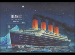 Jersey Mi.Nr. Block 99 Untergang der Titanic