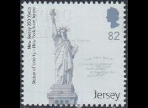 Jersey Mi.Nr. 1849 350.J.tag br.Besiedlg.v.New Jersey, Freiheitsstatue (82)