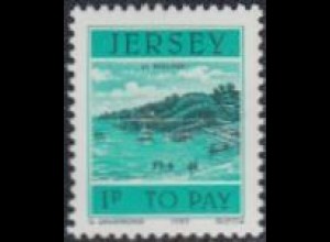 Jersey Portomarke Mi.Nr. 33 Häfen von Jersey, St.Brelade (1)