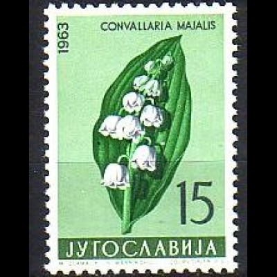 Jugoslawien Mi.Nr. 1034 Jugoslawische Flora, Maiglöckchen (15)