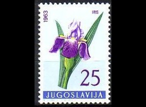 Jugoslawien Mi.Nr. 1035 Jugoslawische Flora, Schwertlilie (25)