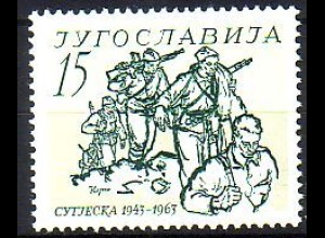 Jugoslawien Mi.Nr. 1046 Schlacht an der Sutjeska, Partisanen (15)