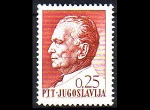 Jugoslawien Mi.Nr. 1281 Freim. Präsident Tito (0,25)