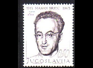 Jugoslawien Mi.Nr. 1307 Nationalheld Hasan Brkic (0,50)