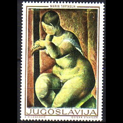 Jugoslawien Mi.Nr. 1354 Jug. Kunst, Aktgemälde Das Kämmen (1,50)