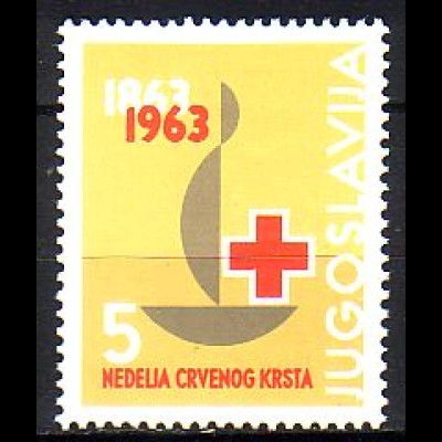 Jugoslawien Mi.Nr. 29 Zwangszuschlagsm. 100 Jahre Rotes Kreuz (5)