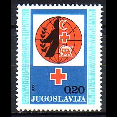 Jugoslawien Mi.Nr. 44 Zwangszuschlagsm. Rotes Kreuz, Halbmond, Löwe (0,20)